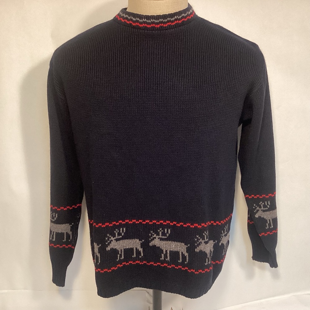 Men’s Vintage Jersild fisherman sweater with Elk design size 42